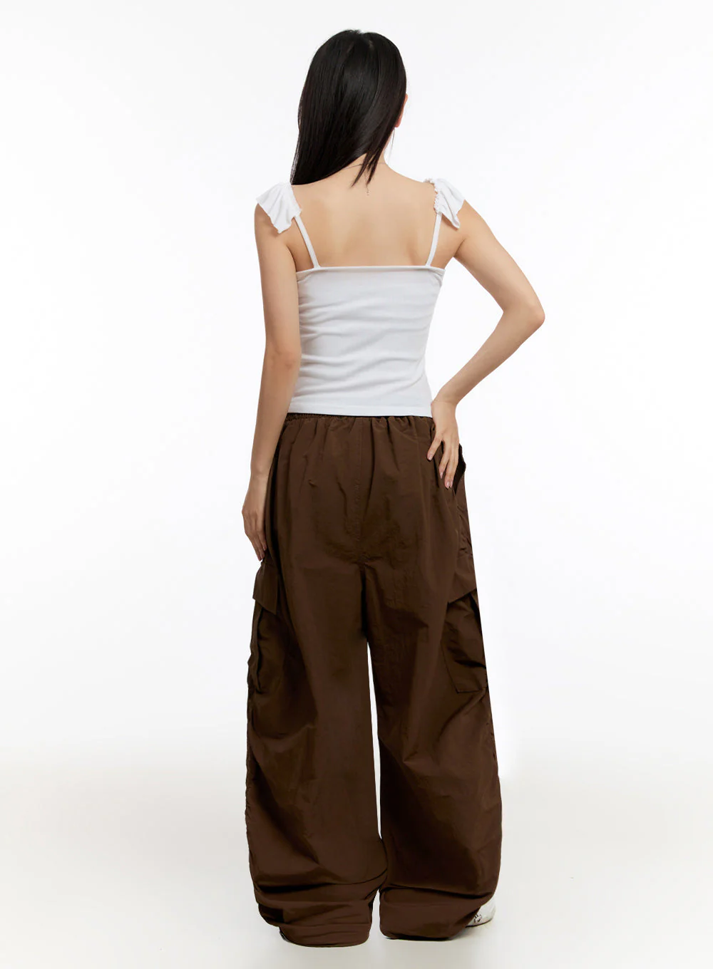 Slim-Fit Frill Tank Top IU509 - Image 13
