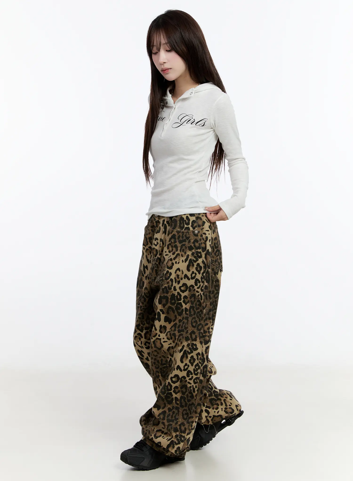Slim Fit Printed Hoodie CN524 - Image 9