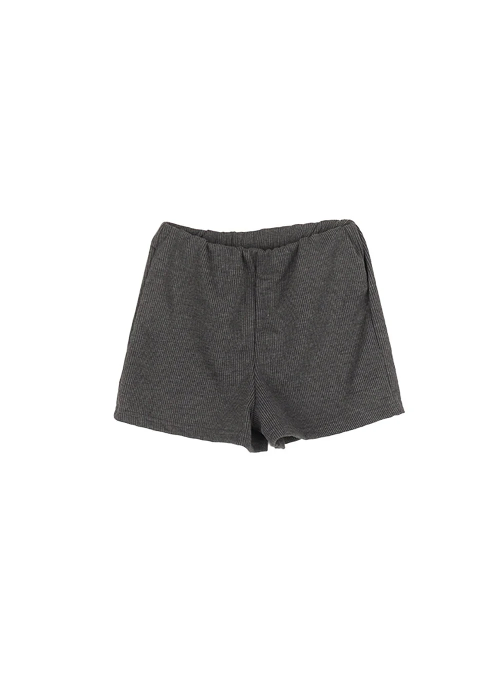 Slim-Fit Ribbed Shorts CA514 - Image 8