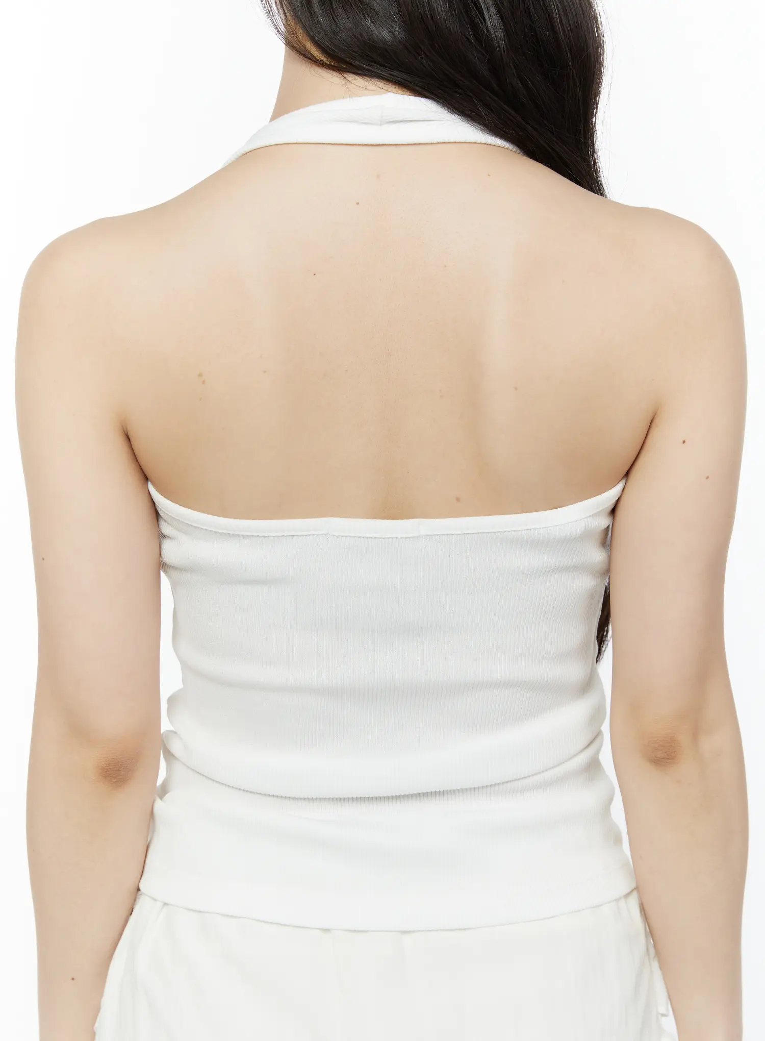 Slim Ribbed Halter Top IY511 - Image 6