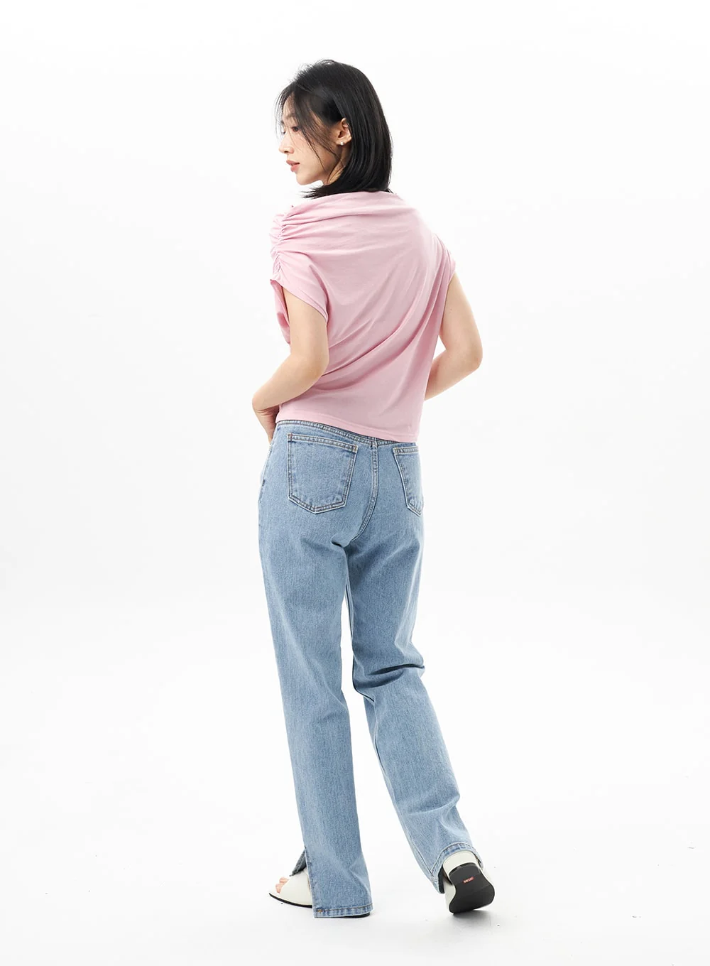 Slit Detail Jeans OU314 - Image 6