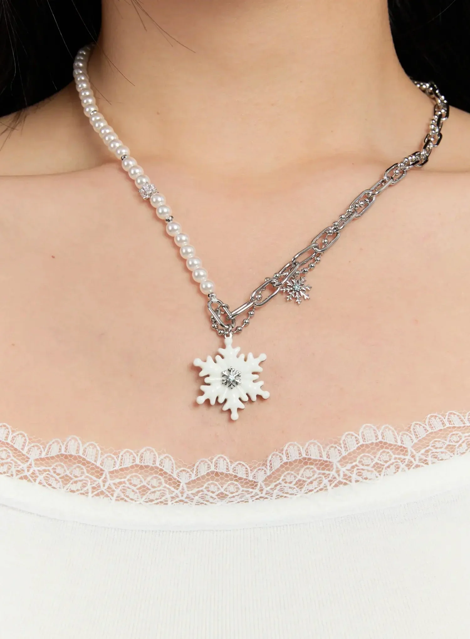 Snowflake Chain Necklace IF526