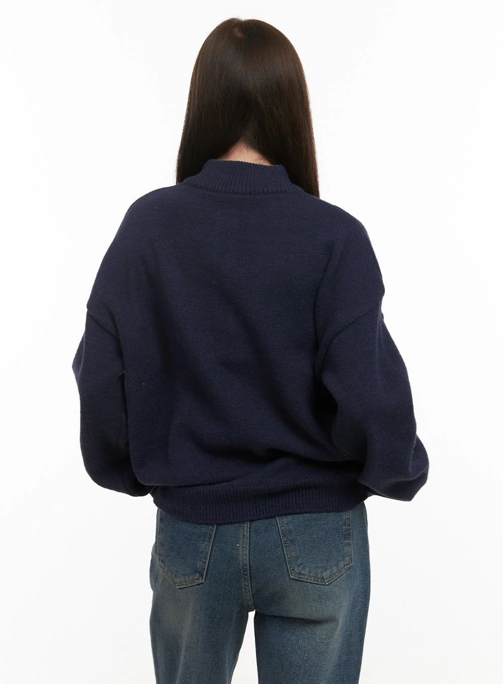 Soft Half Button Sweater OD412 - Image 7