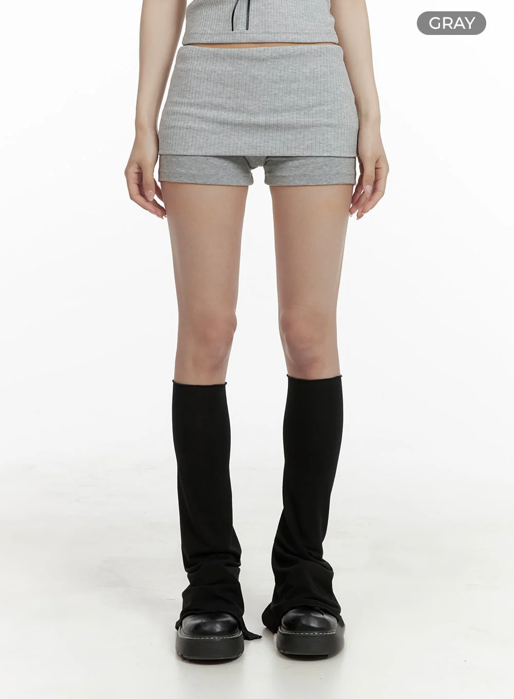 Solid Cotton Micro Skort CA402 - Image 6