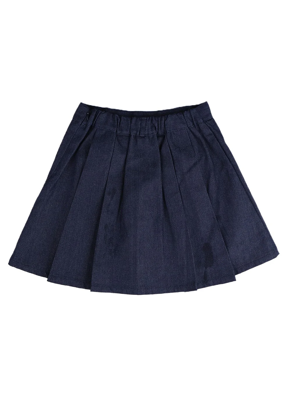 Solid Pleated Denim Mini Skirt IM406 - Image 10