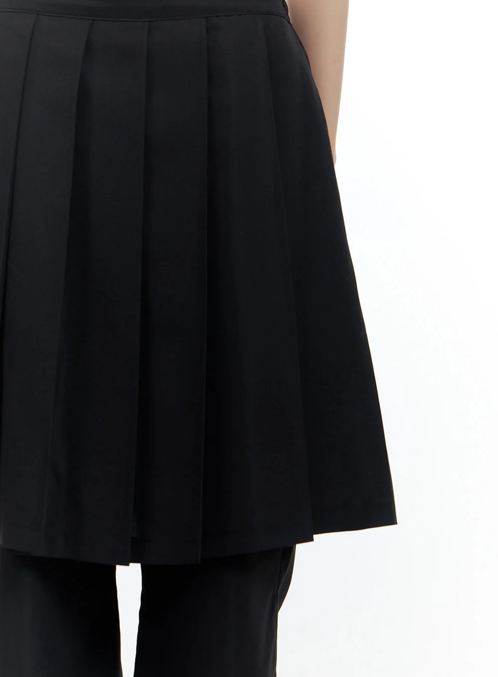 Solid Pleated Midi Skirt Bottoms CS420 - Image 4