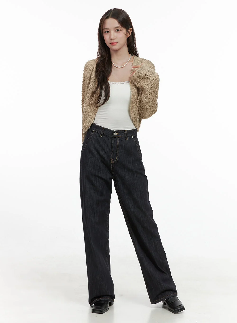 Sophisticated Acrylic Shrug Jacket OS416 - Image 2