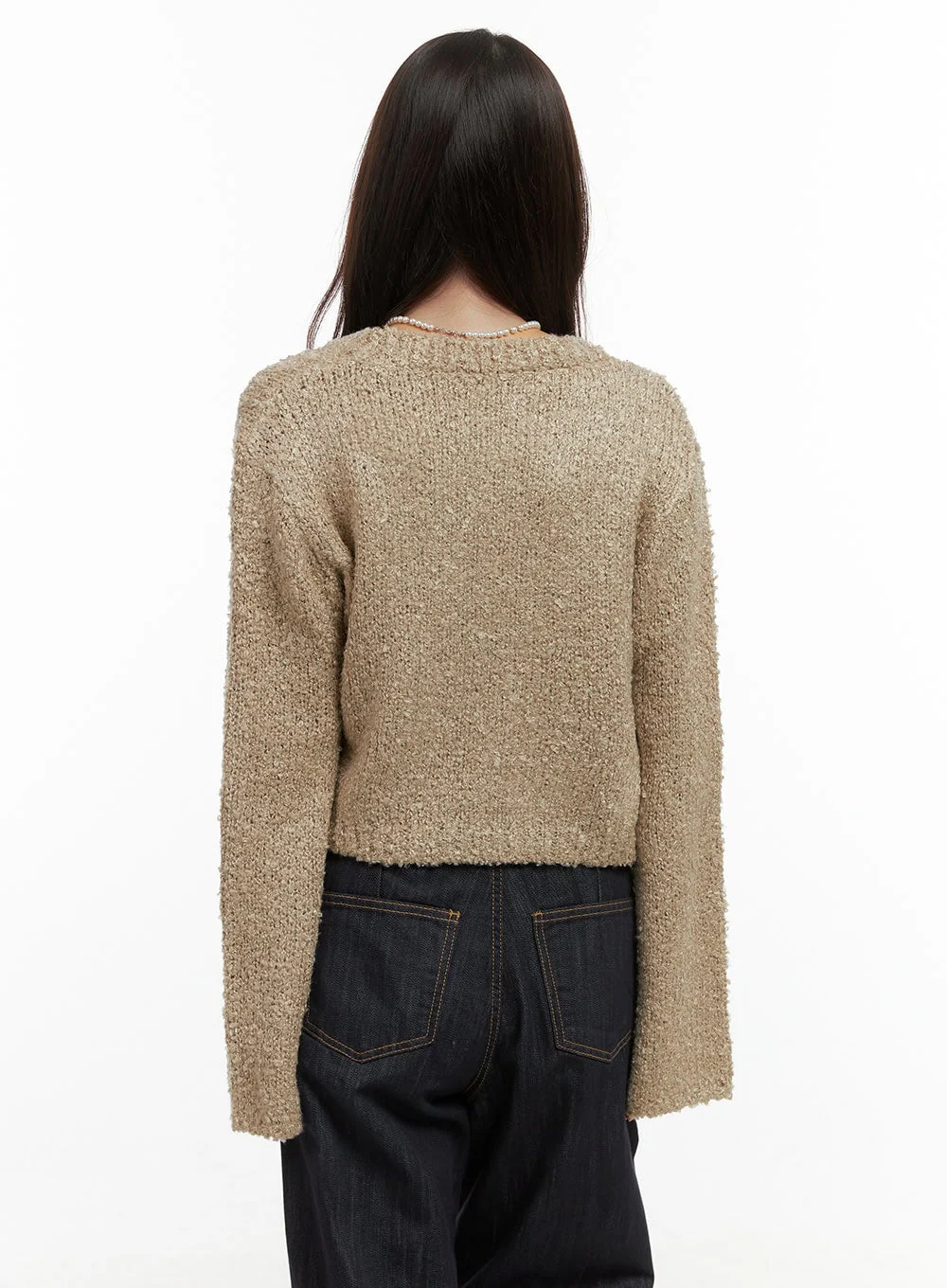 Sophisticated Acrylic Shrug Jacket OS416 - Image 6