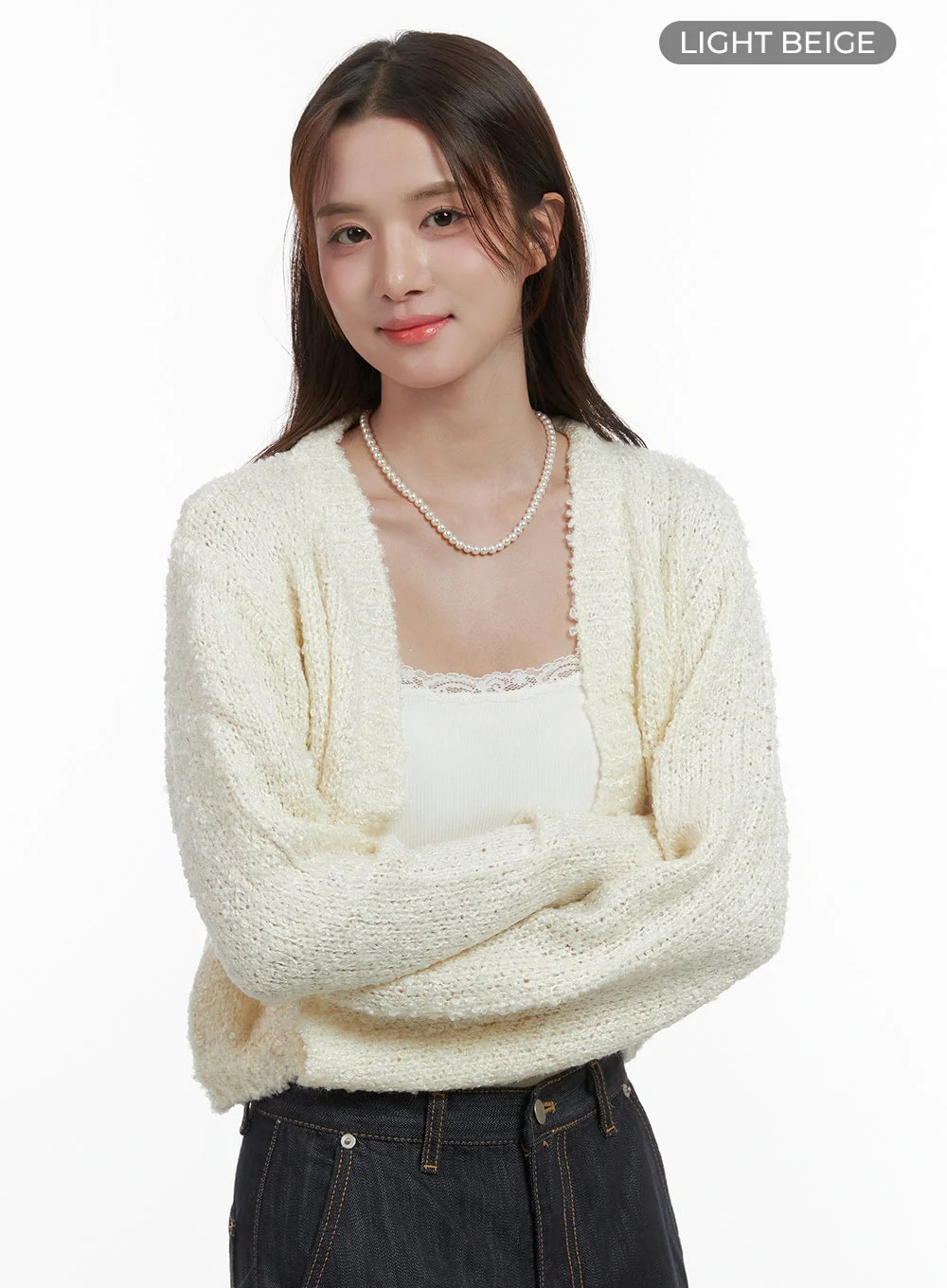 Sophisticated Acrylic Shrug Jacket OS416 - Image 8