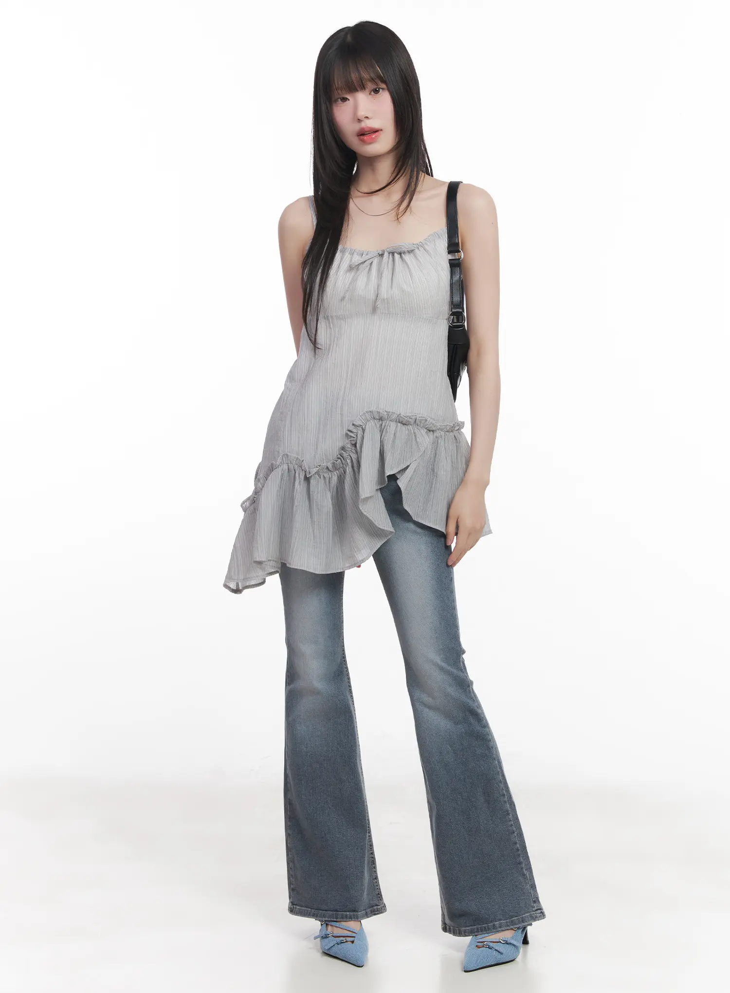 Soyeon Flared Jeans with Hip Pads CU520 - Image 2