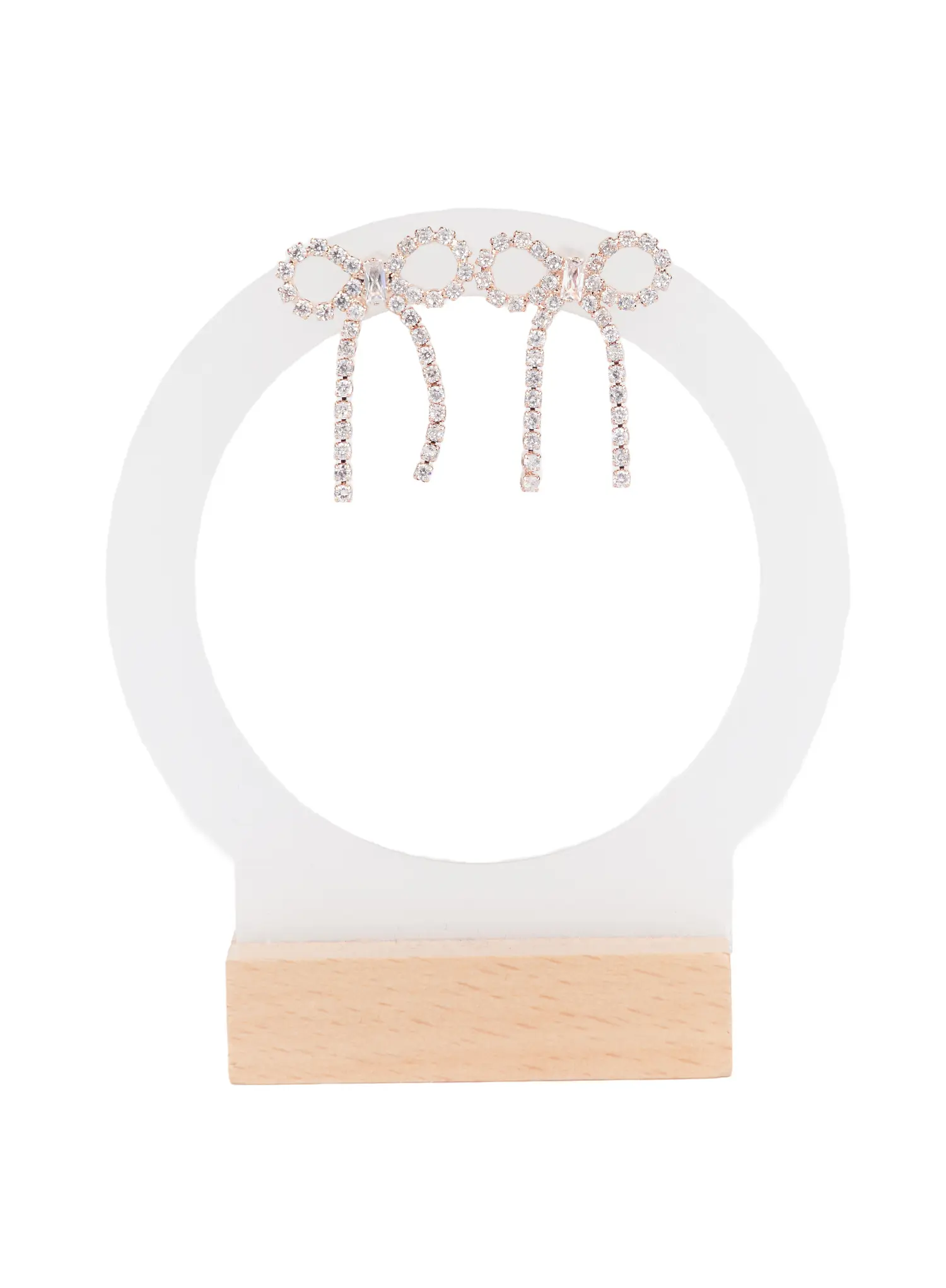 Sparkling Ribbon Earrings F502 - Image 5