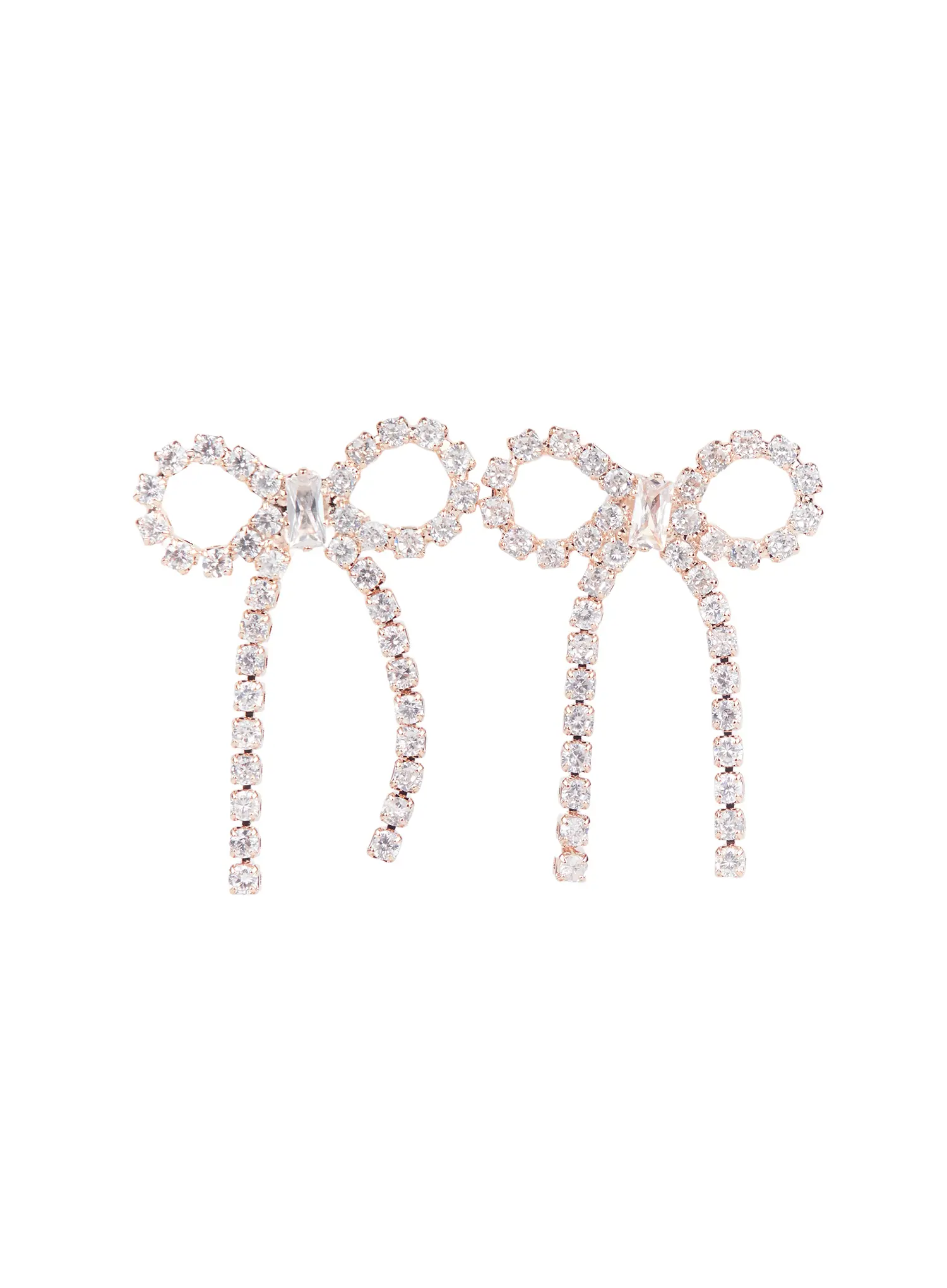 Sparkling Ribbon Earrings F502 - Image 6