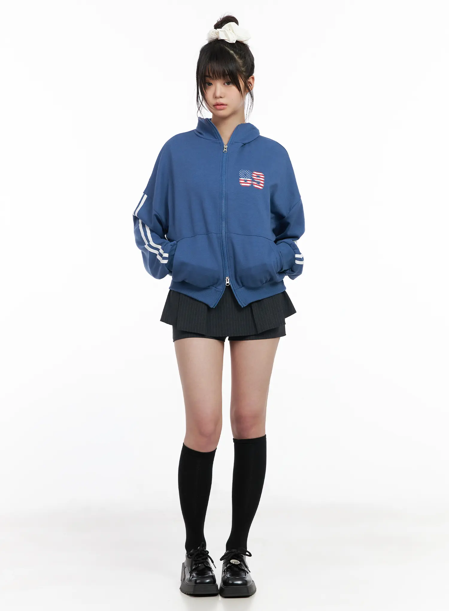 Sporty Graphic Track Jacket CM512 - Image 3