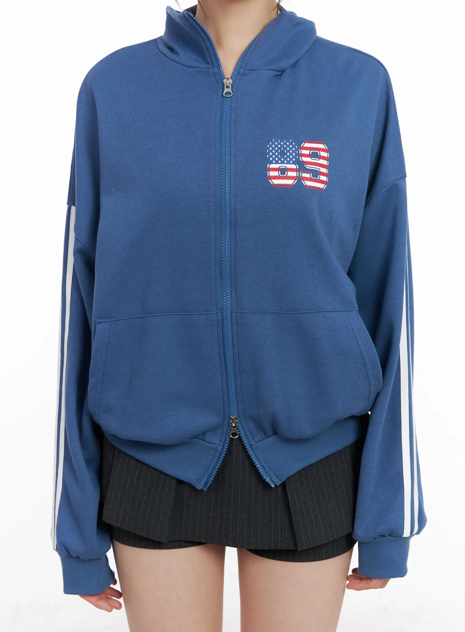 Sporty Graphic Track Jacket CM512 - Image 9
