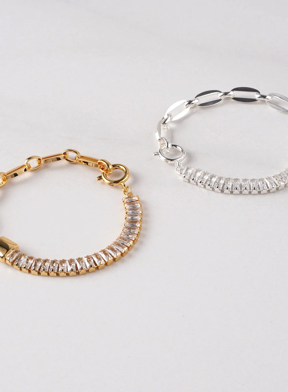 Square Cubic Chain Bracelet IL411 - Image 2