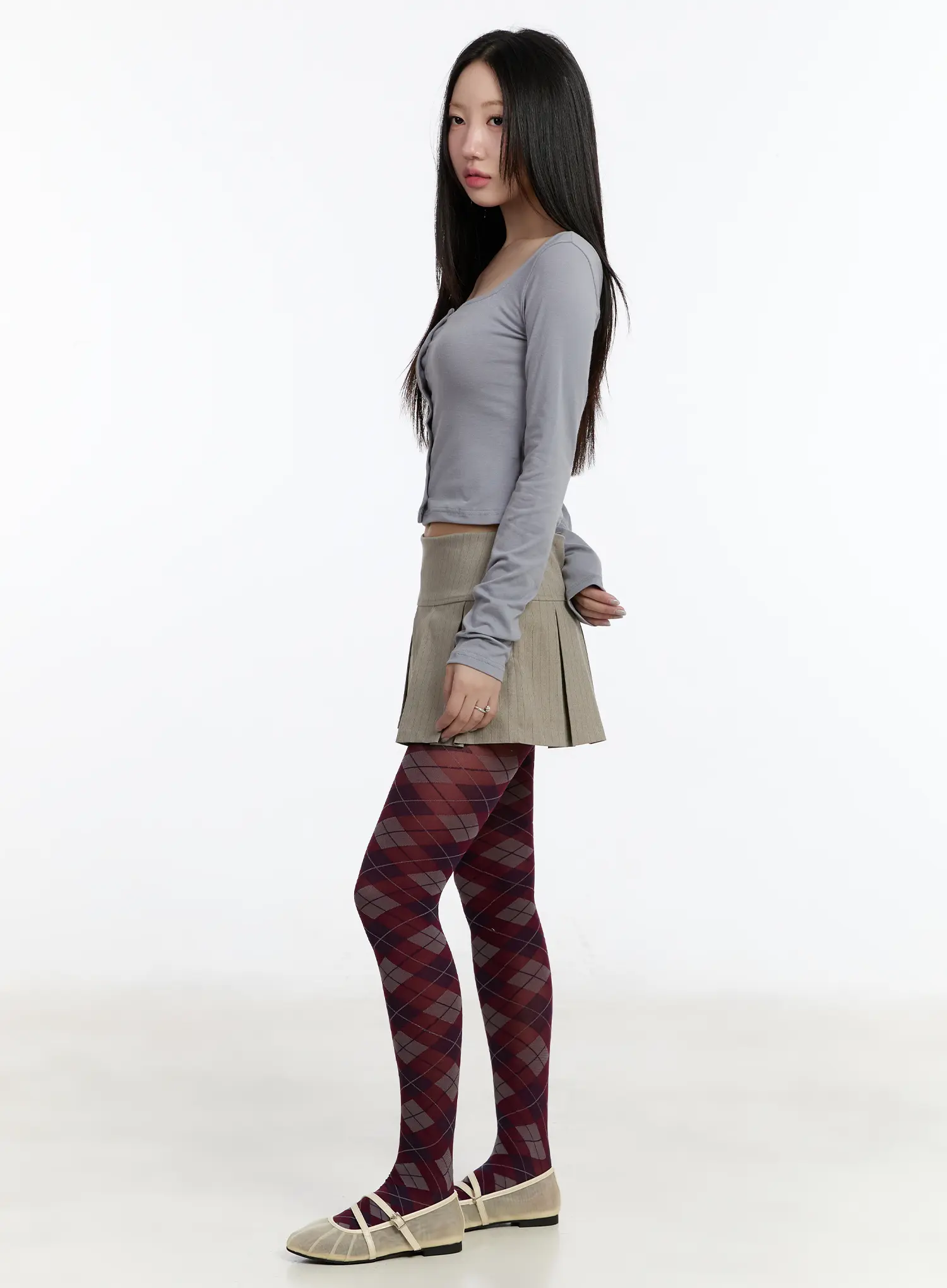 Square Neck Button-Up Crop Cardigan CM511 - Image 4