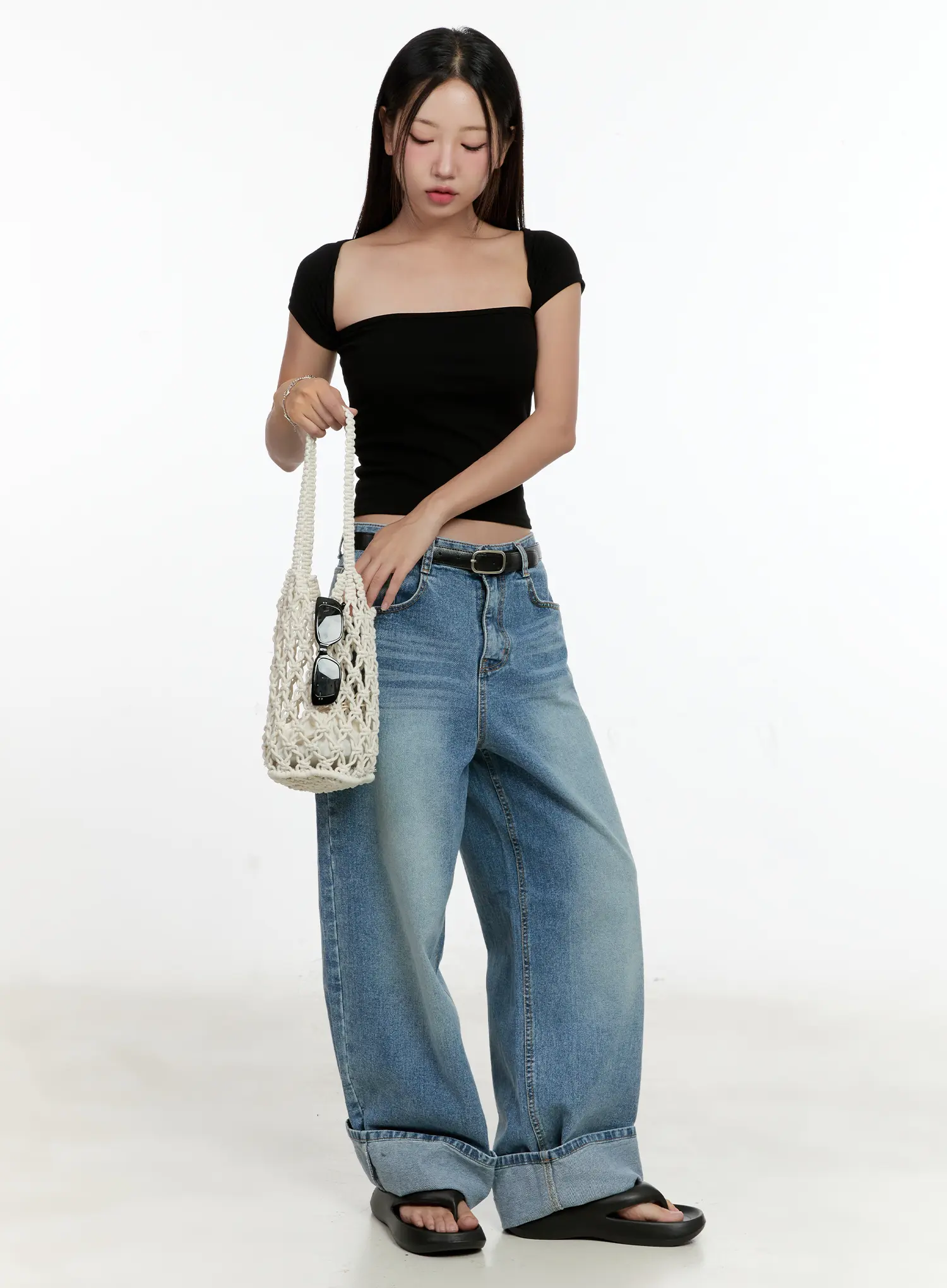Square-Neck Crop Top CL531 - Image 2