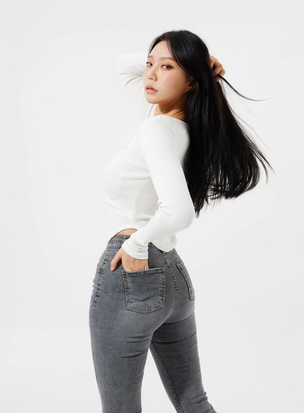 Square Neck Cropped Top IM307 - Image 8