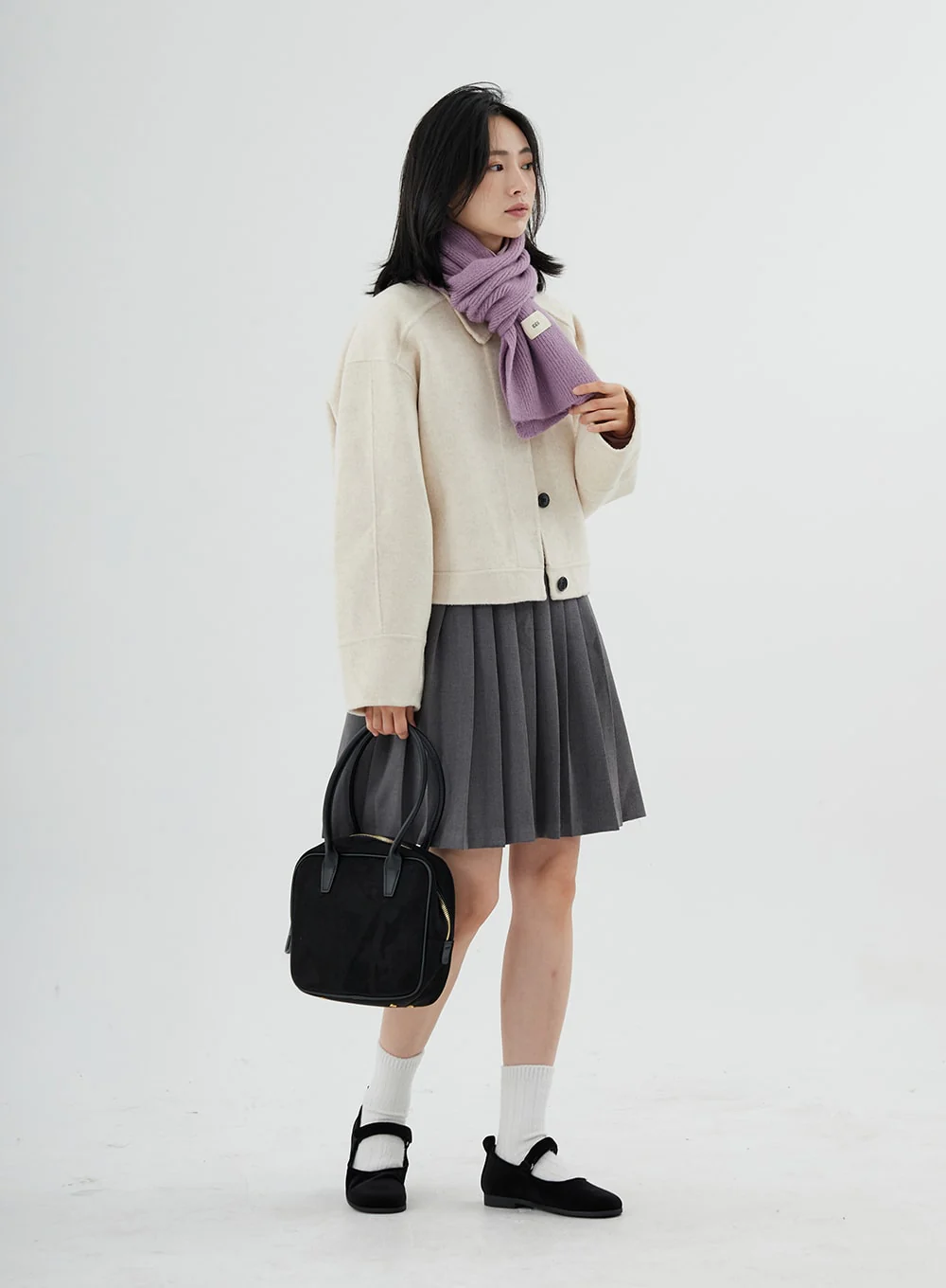 Square Zipper Shoulder Bag ON04 - Image 6