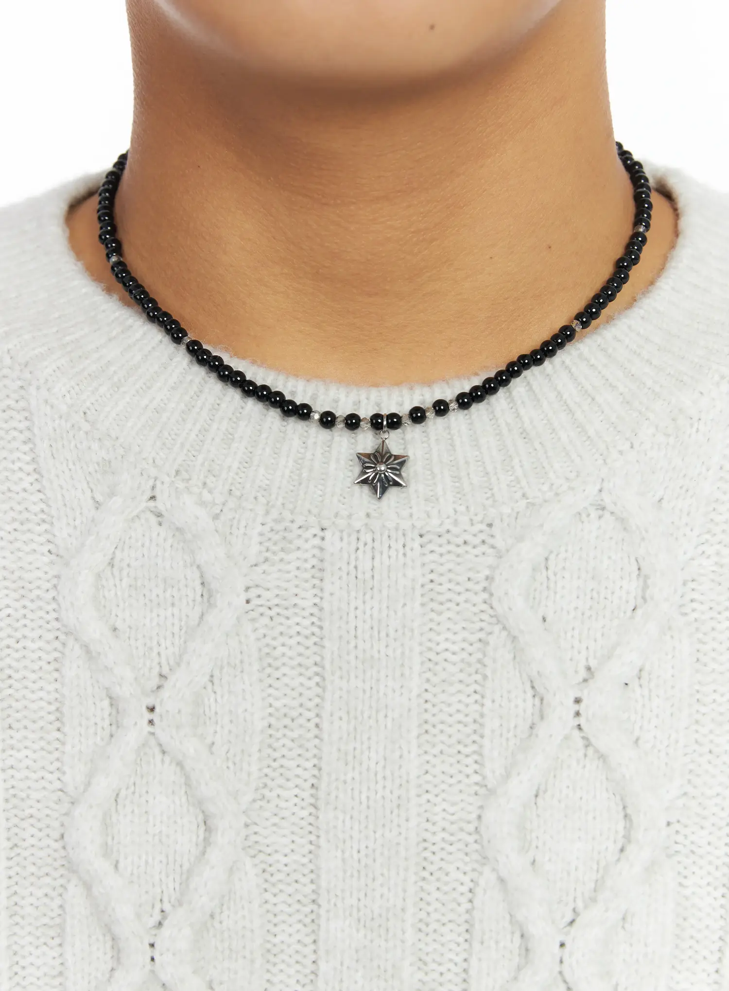 Star Charm Beaded Necklace IF503