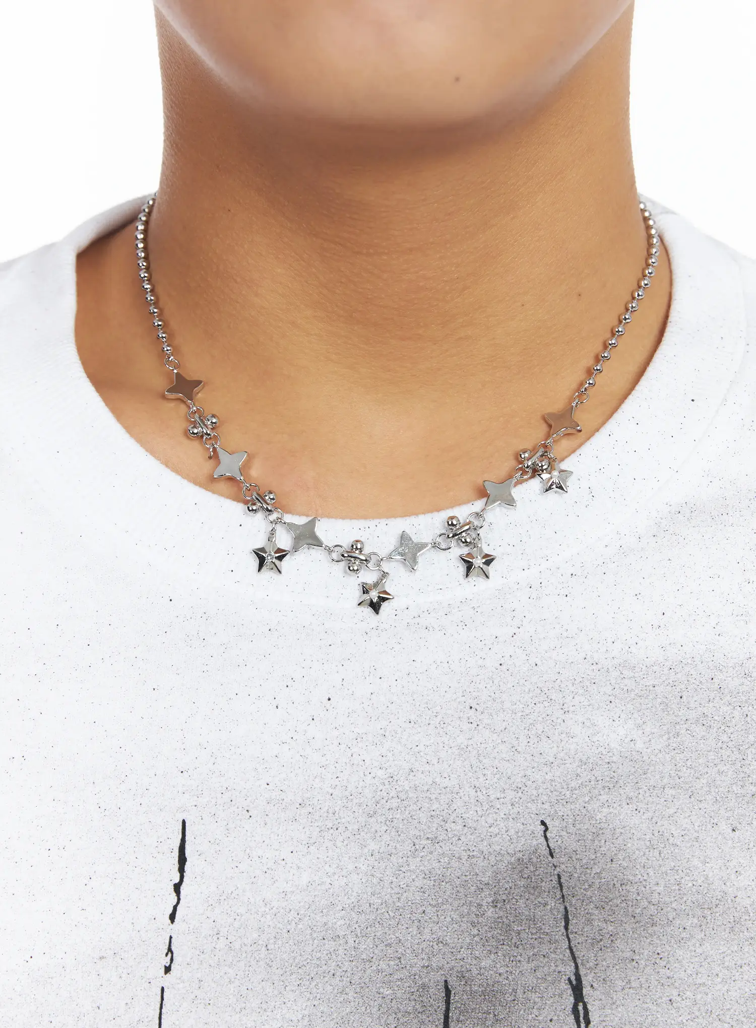 Star Charm Necklace IJ527 - Image 3