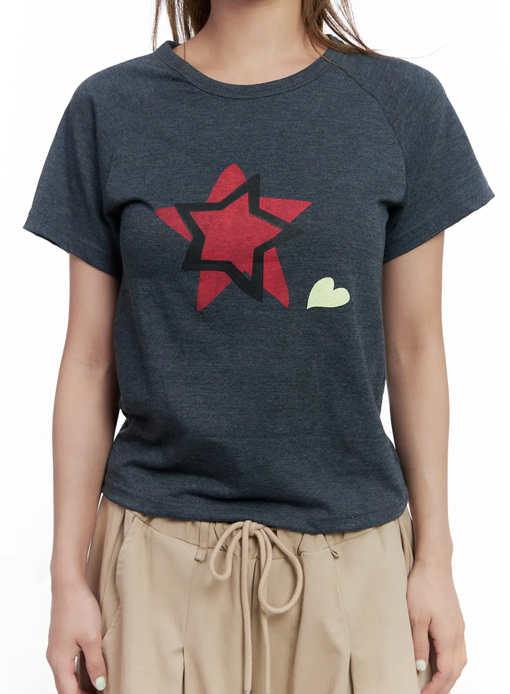 Star Graphic Short-Sleeve Top CL514 - Image 3