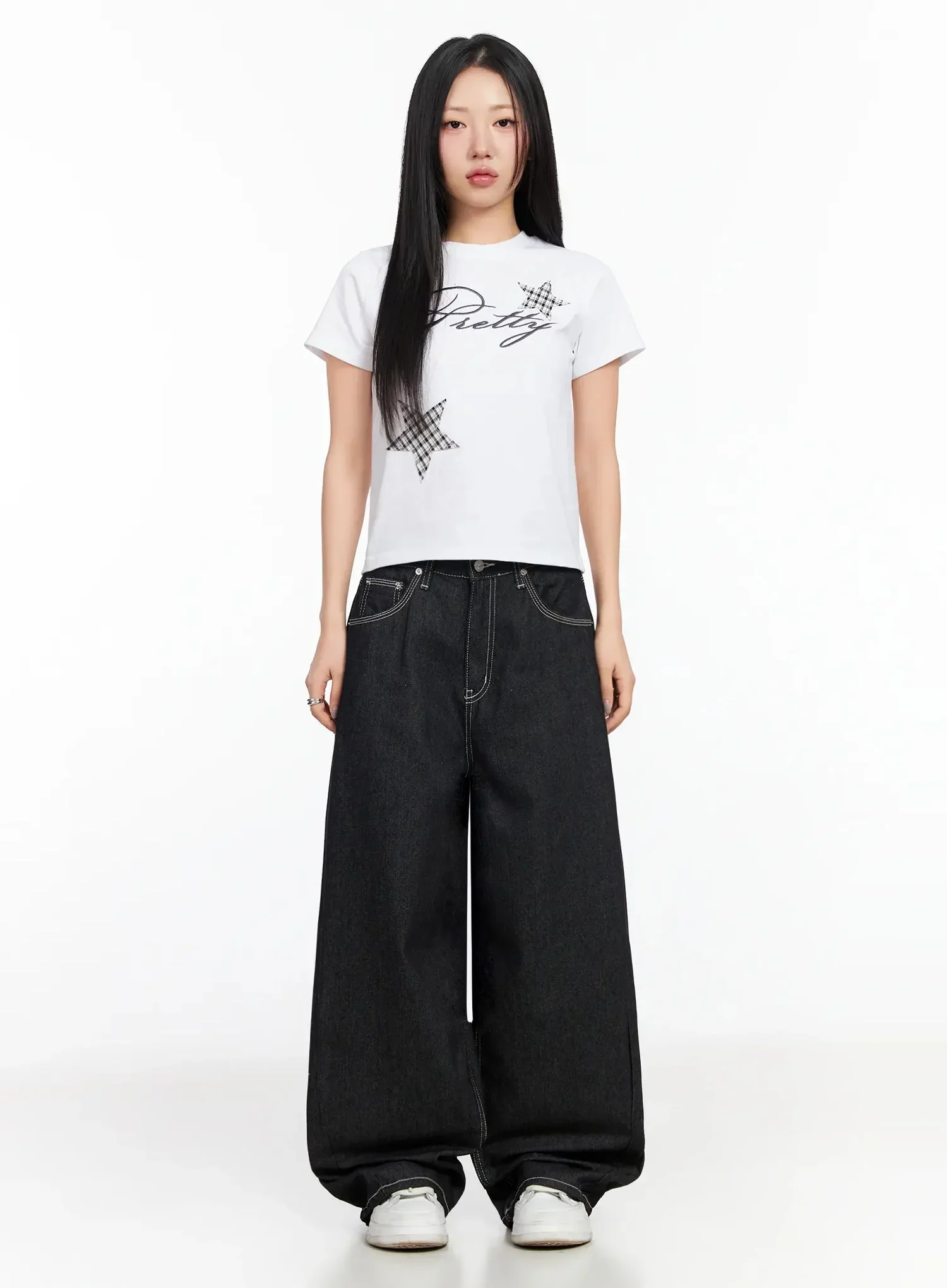 Star Graphic T-Shirt CA513 - Image 9