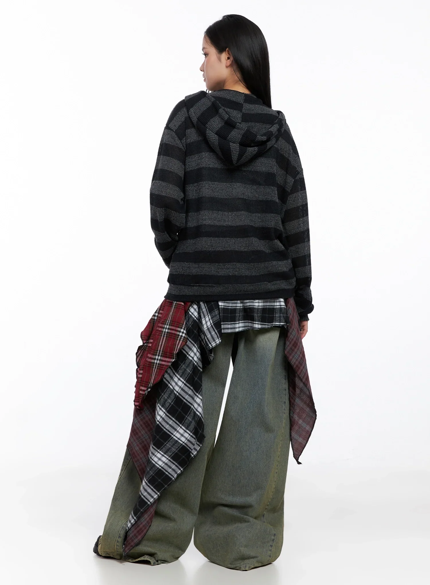 Star Patch Striped Zip-Up IS525 - Image 10
