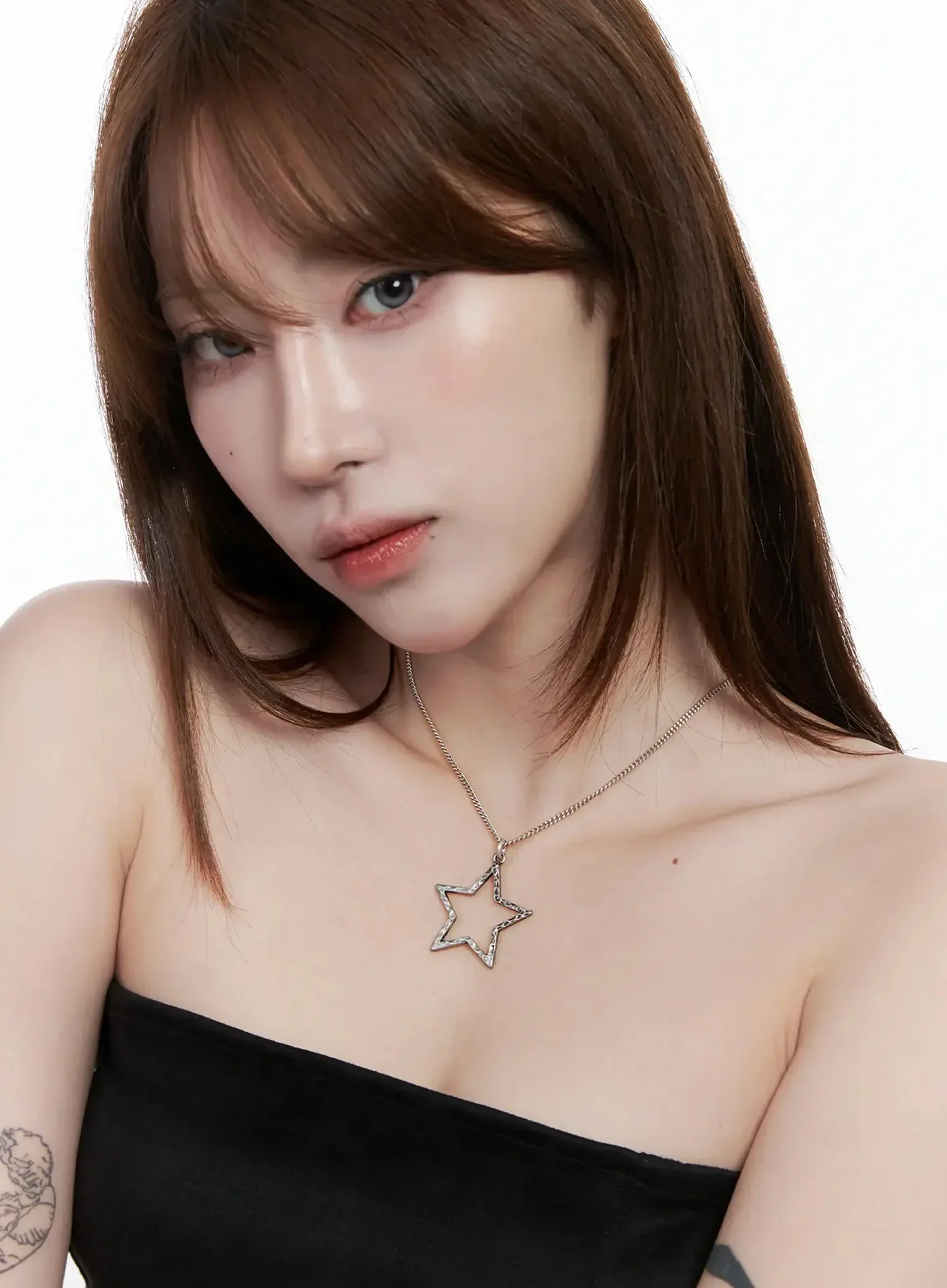 Star Pendant Chain Necklace IG528 - Image 2