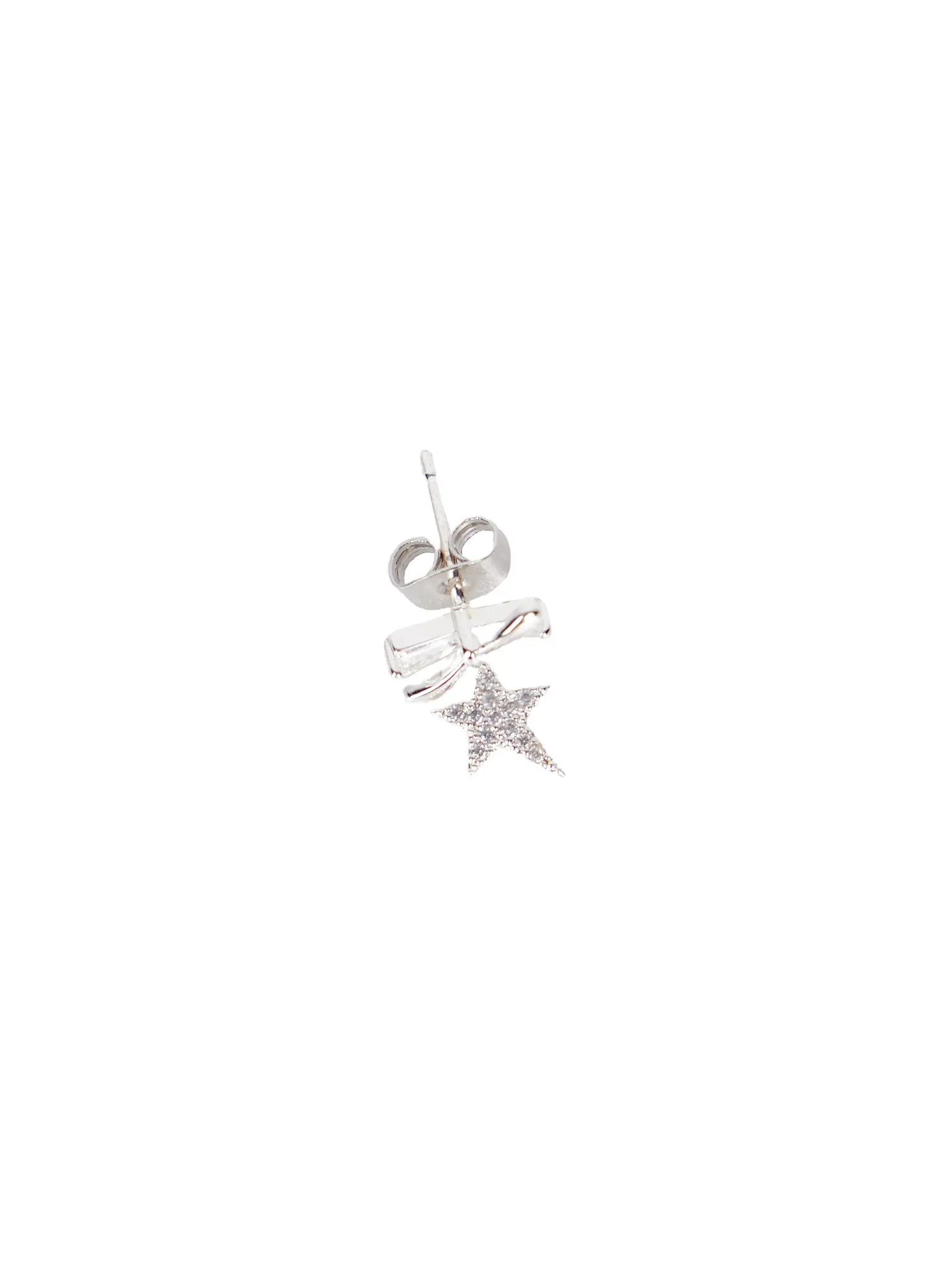 Starry Bow Cubic Earrings CA517 - Image 5