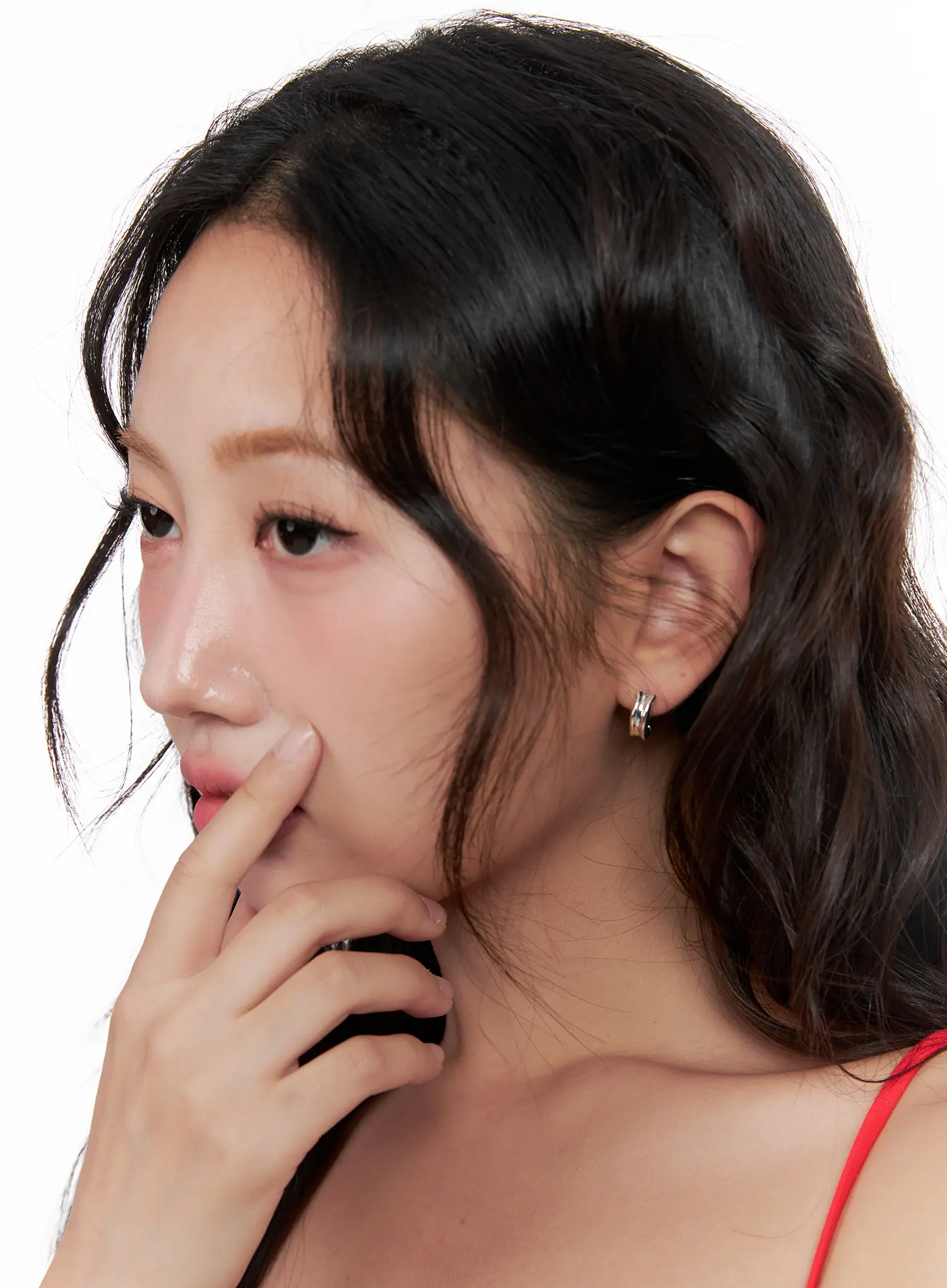 Statement Mini Hoop Earrings CL522 - Image 4