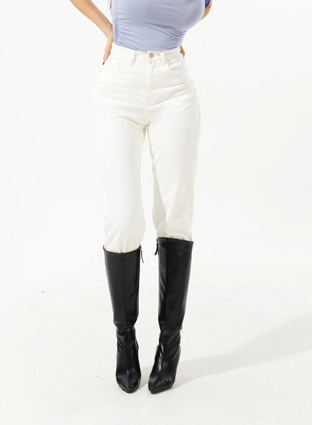 Straight Leg Ankle Pants IM323 - Image 11