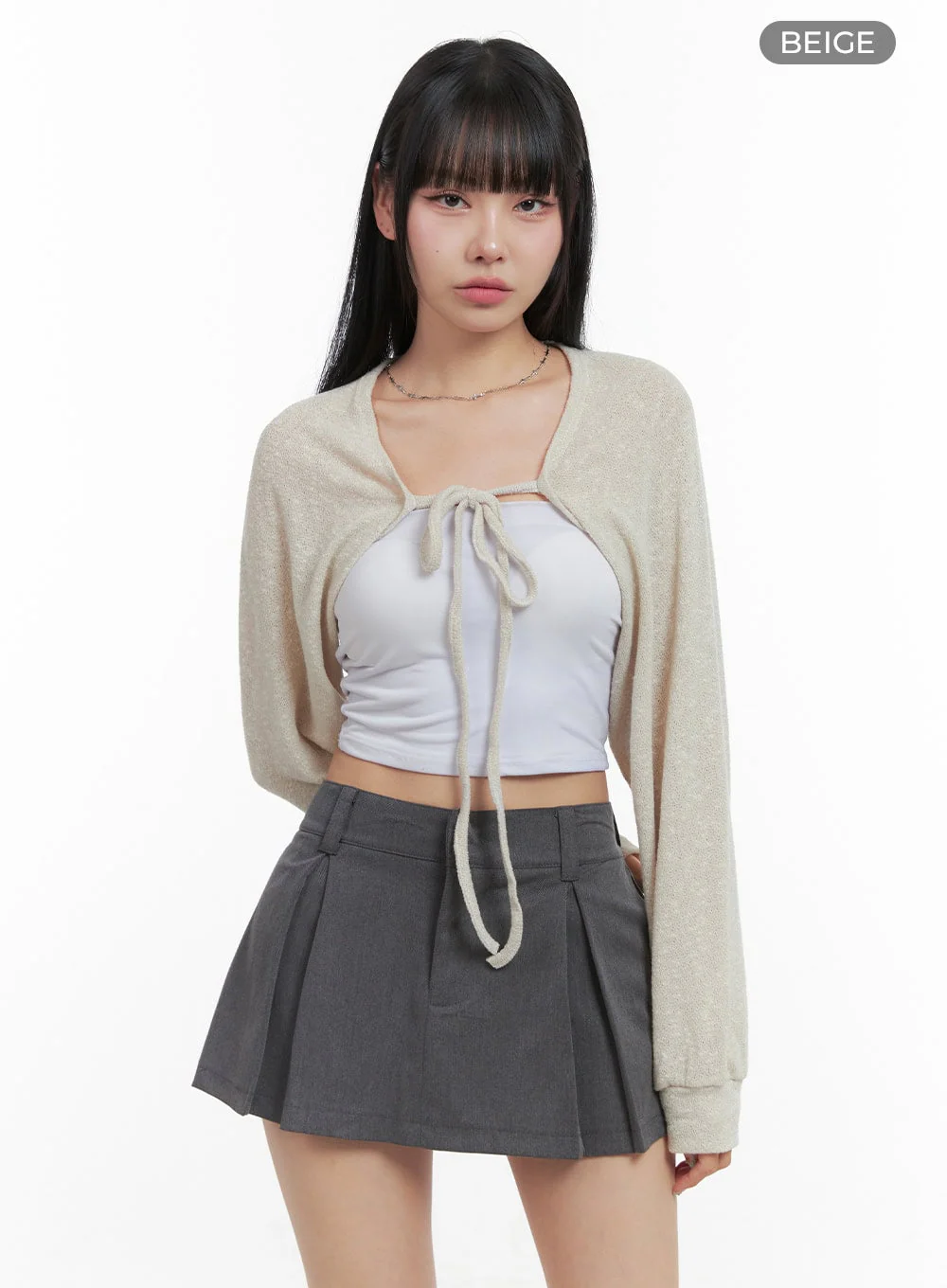 Strap Bolero Knit Cardigan OS409 - Image 8