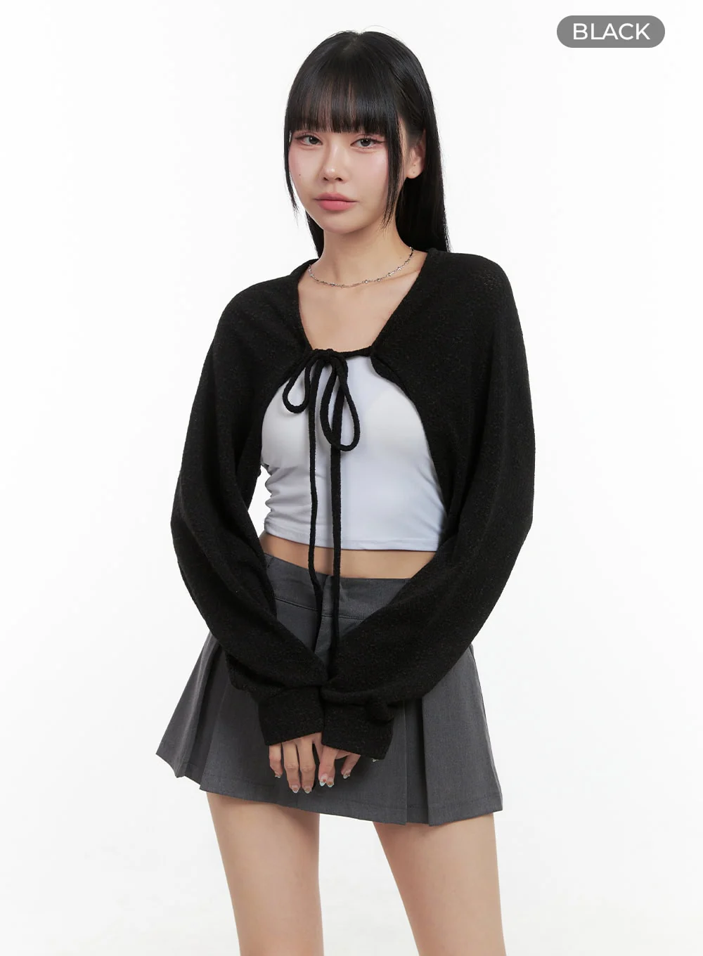 Strap Bolero Knit Cardigan OS409 - Image 9