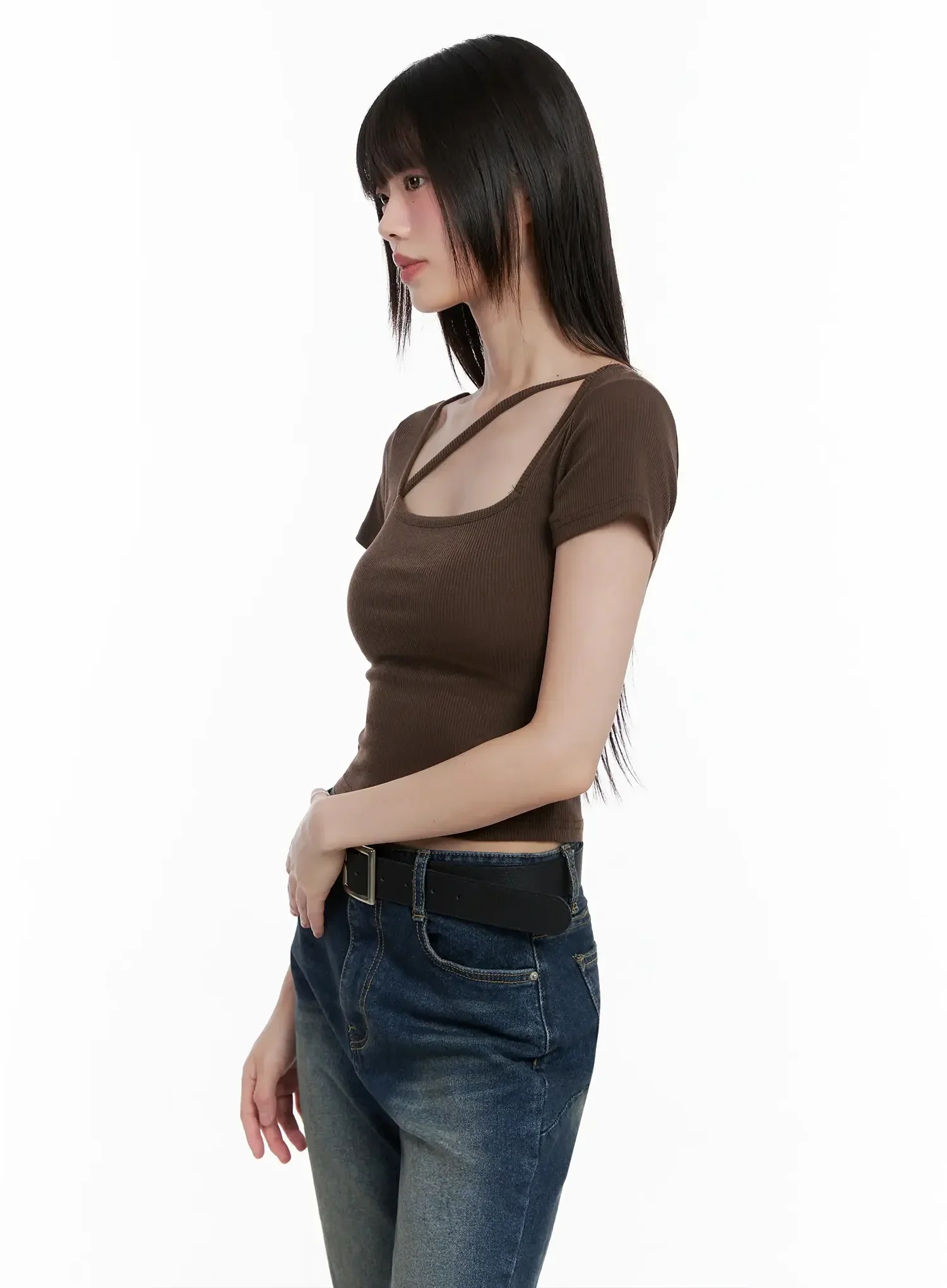 Strappy Square Neck Crop Top IL531 - Image 10