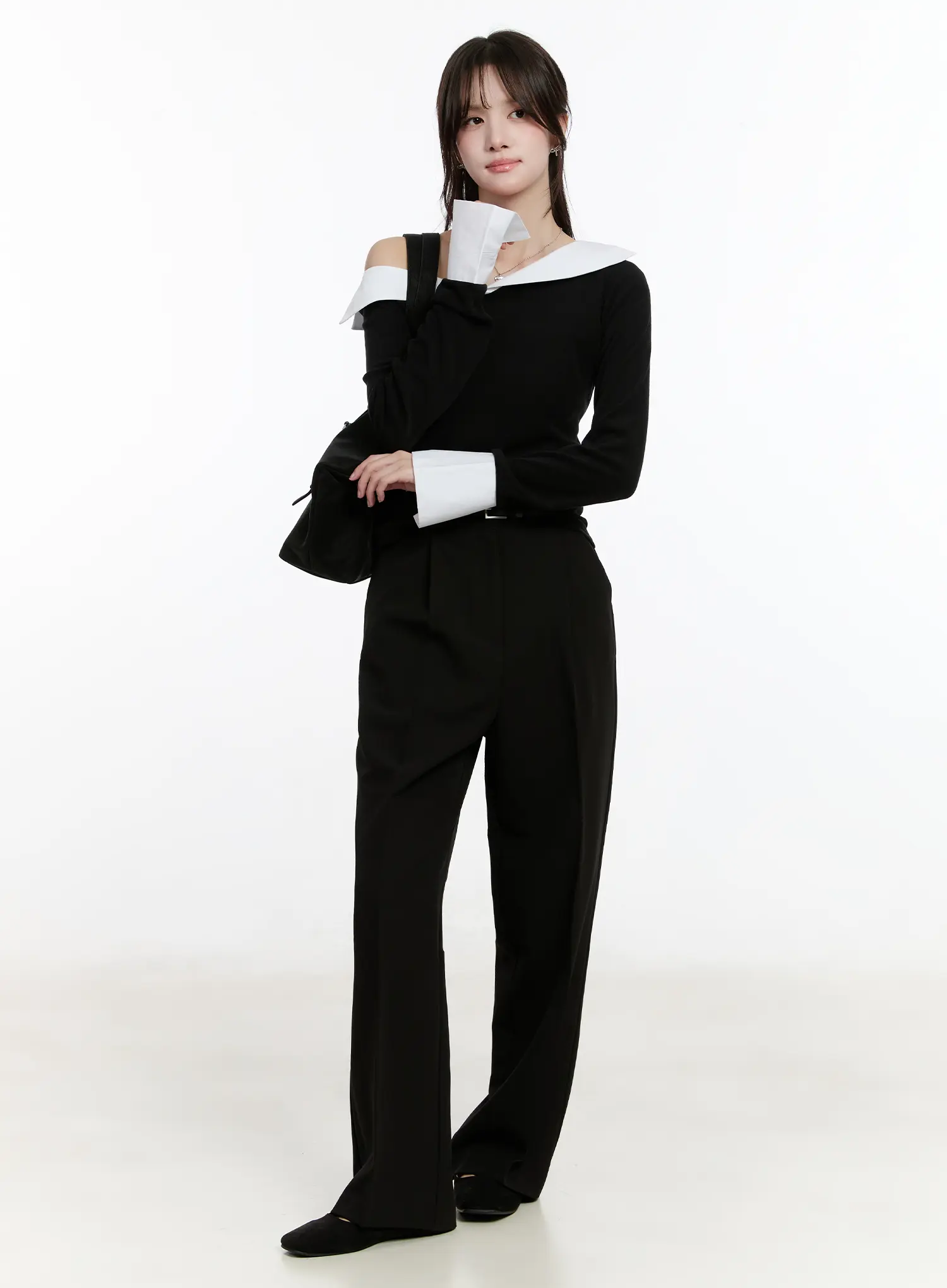 Stretch Wide Leg Trousers CM510