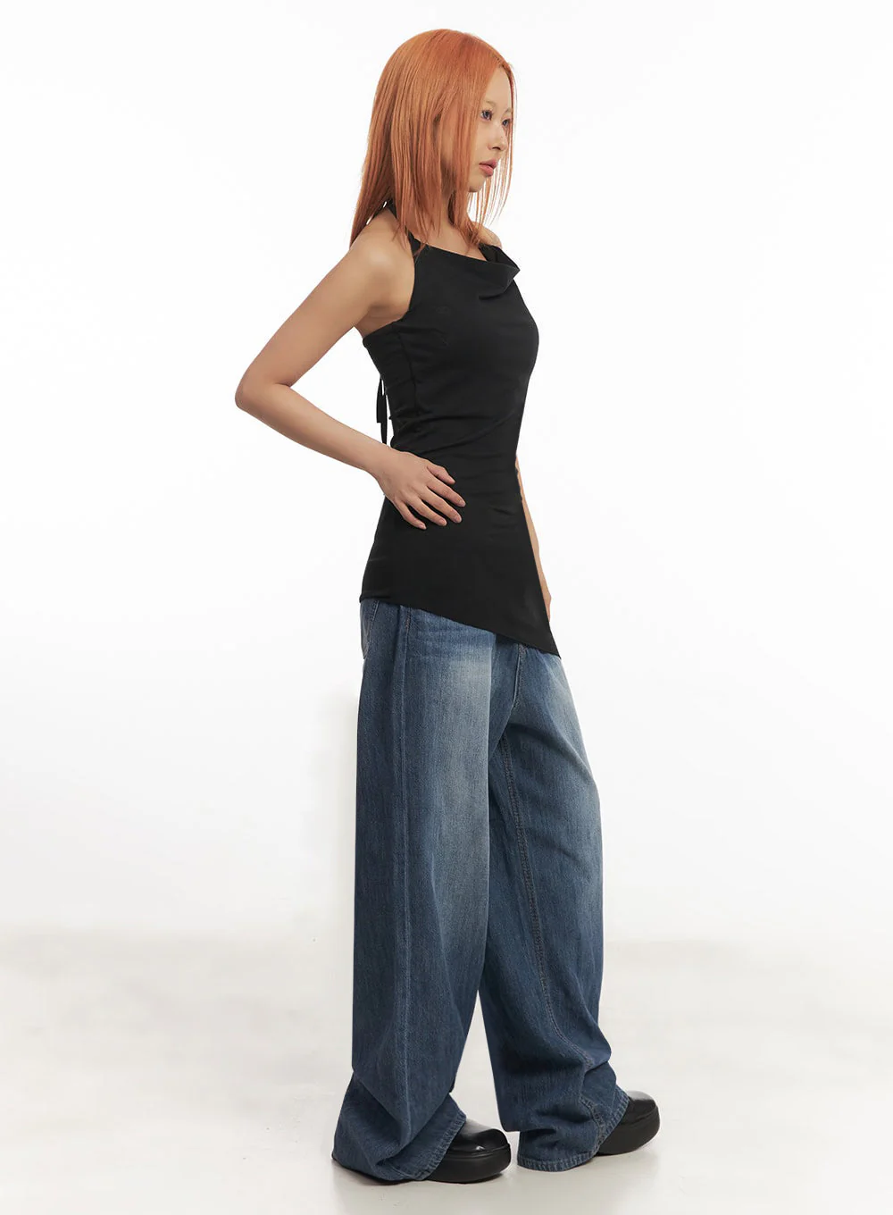 String Halter Long Cami Top IA517 - Image 12