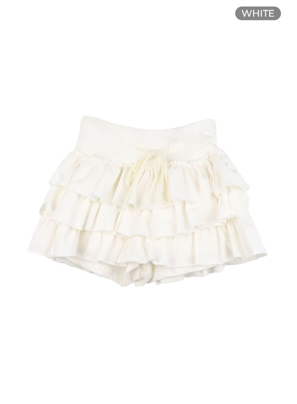 String Waist Ruffle Mini Skirt IA417 - Image 9