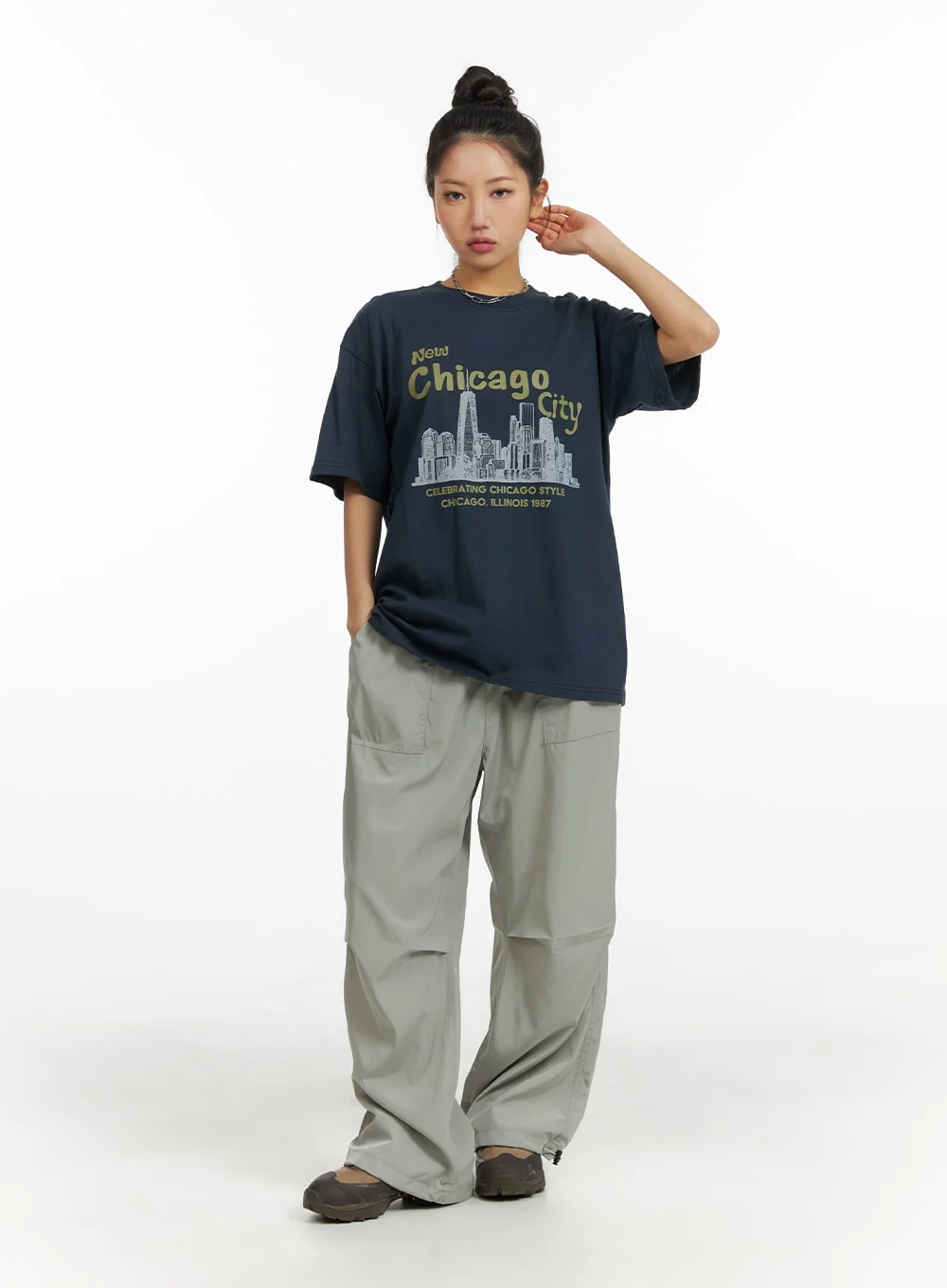String Wide Pants Unisex CG11 - Image 4