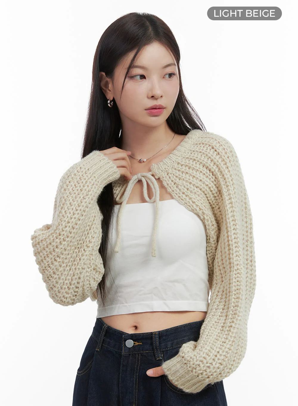 Stringed Hollow Bolero Cardigan OO416 - Image 7