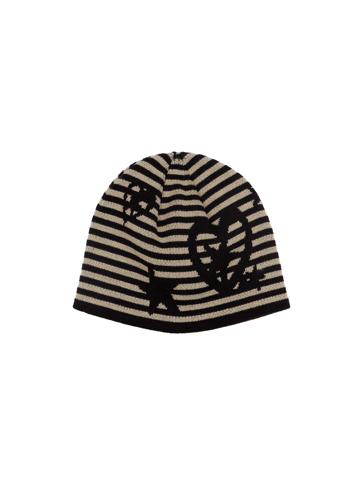 Striped Graphic Knit Beanie CF510 - Image 10