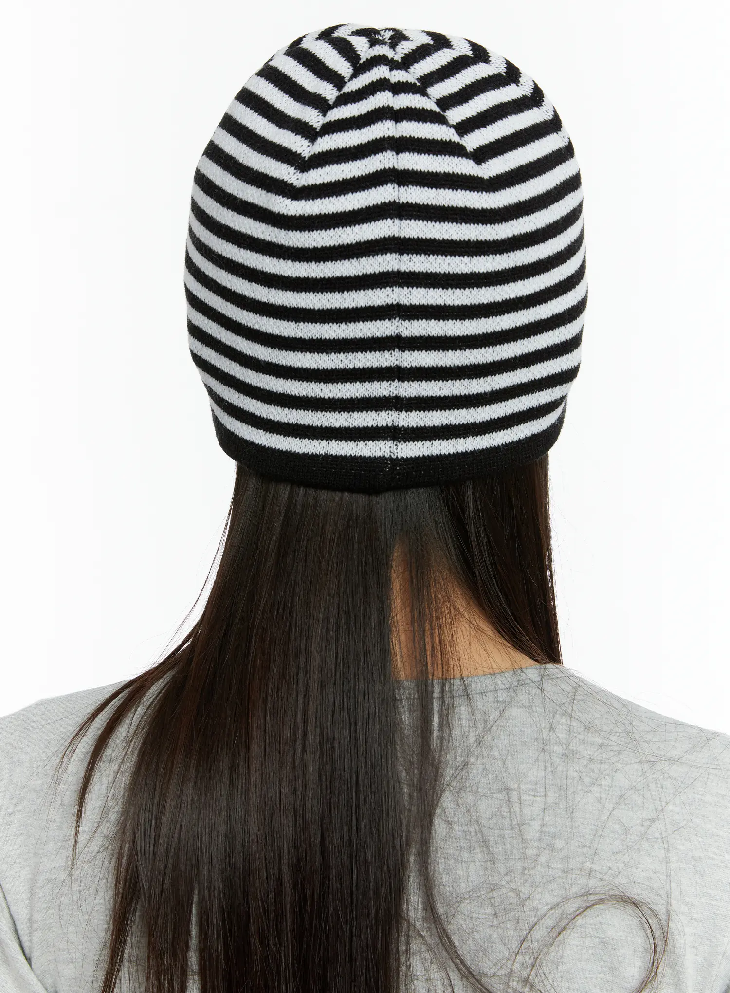 Striped Graphic Knit Beanie CF510 - Image 6