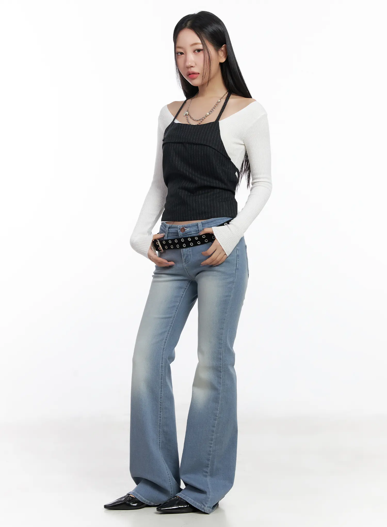 Striped Halter Bustier CF503 - Image 3