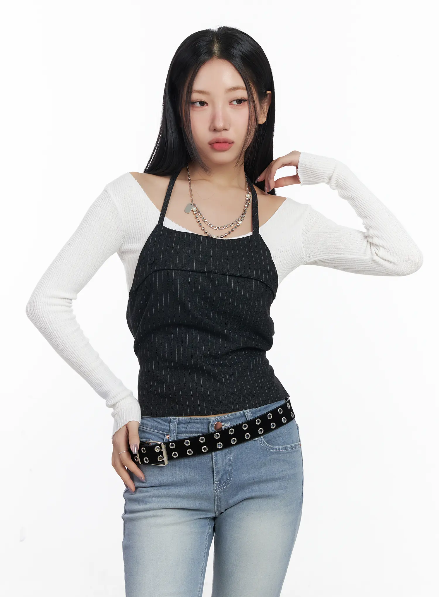 Striped Halter Bustier CF503 - Image 6