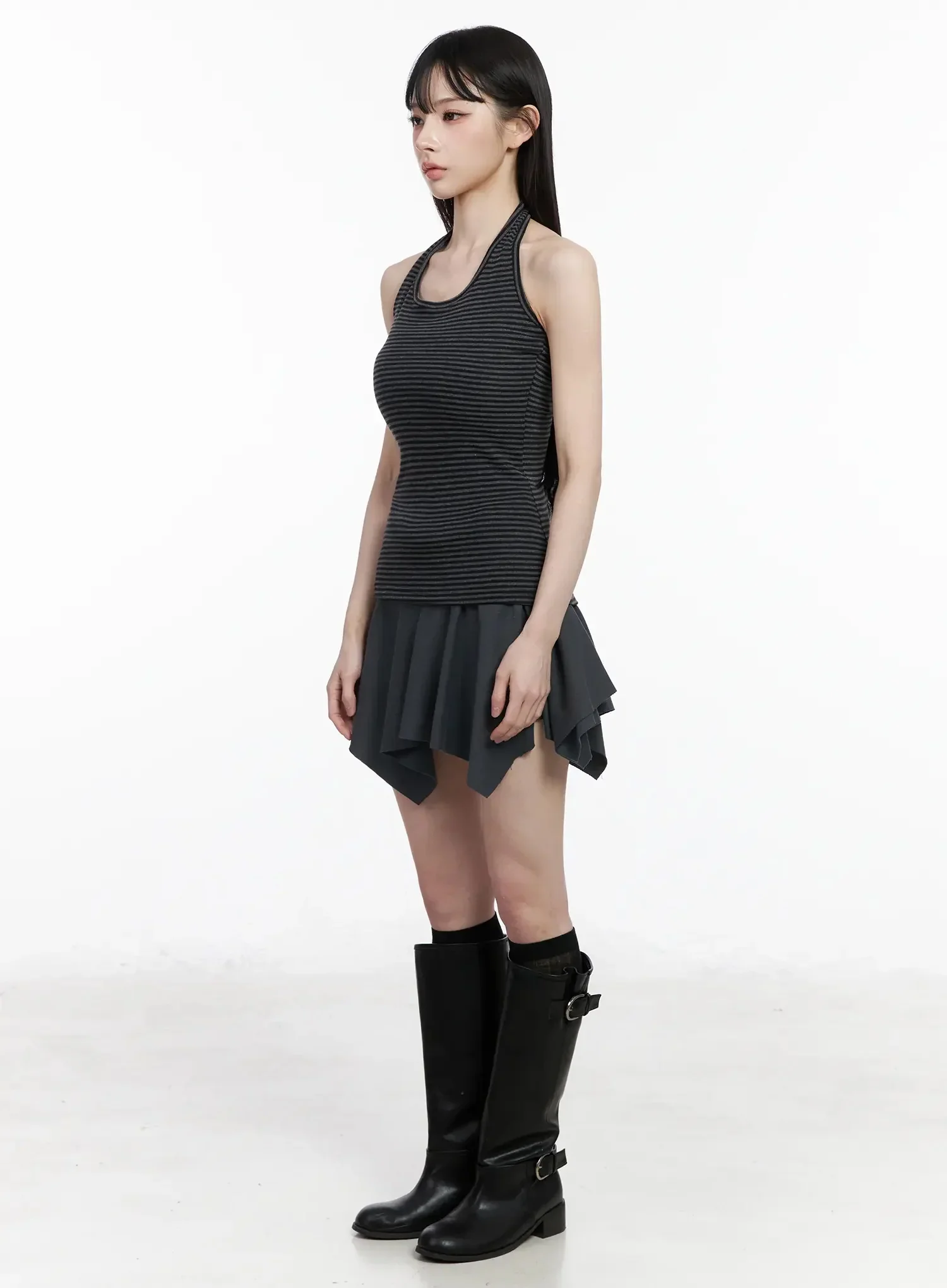 Striped Halter Neck Tank Top IY511 - Image 10