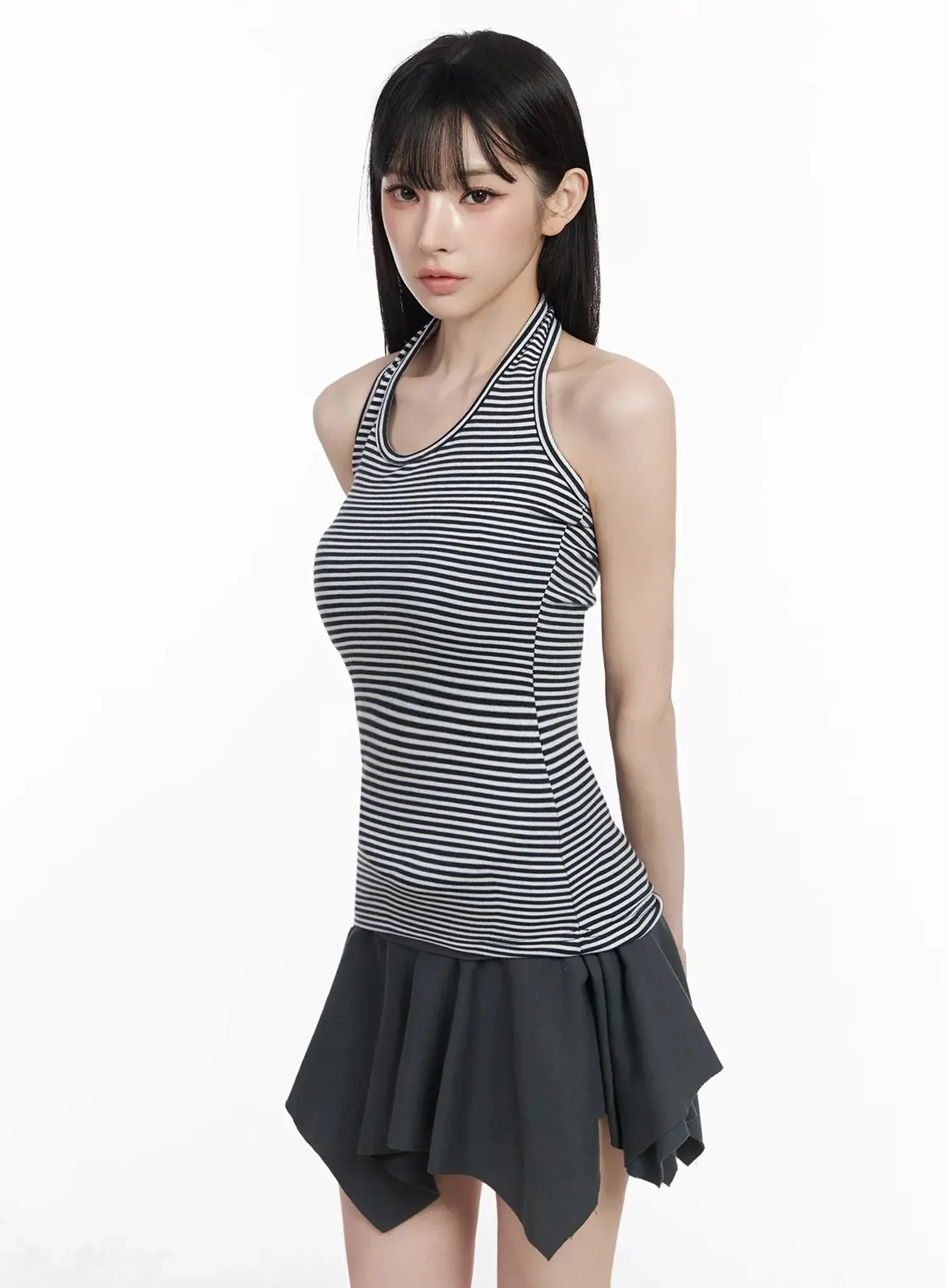 Striped Halter Neck Tank Top IY511 - Image 14
