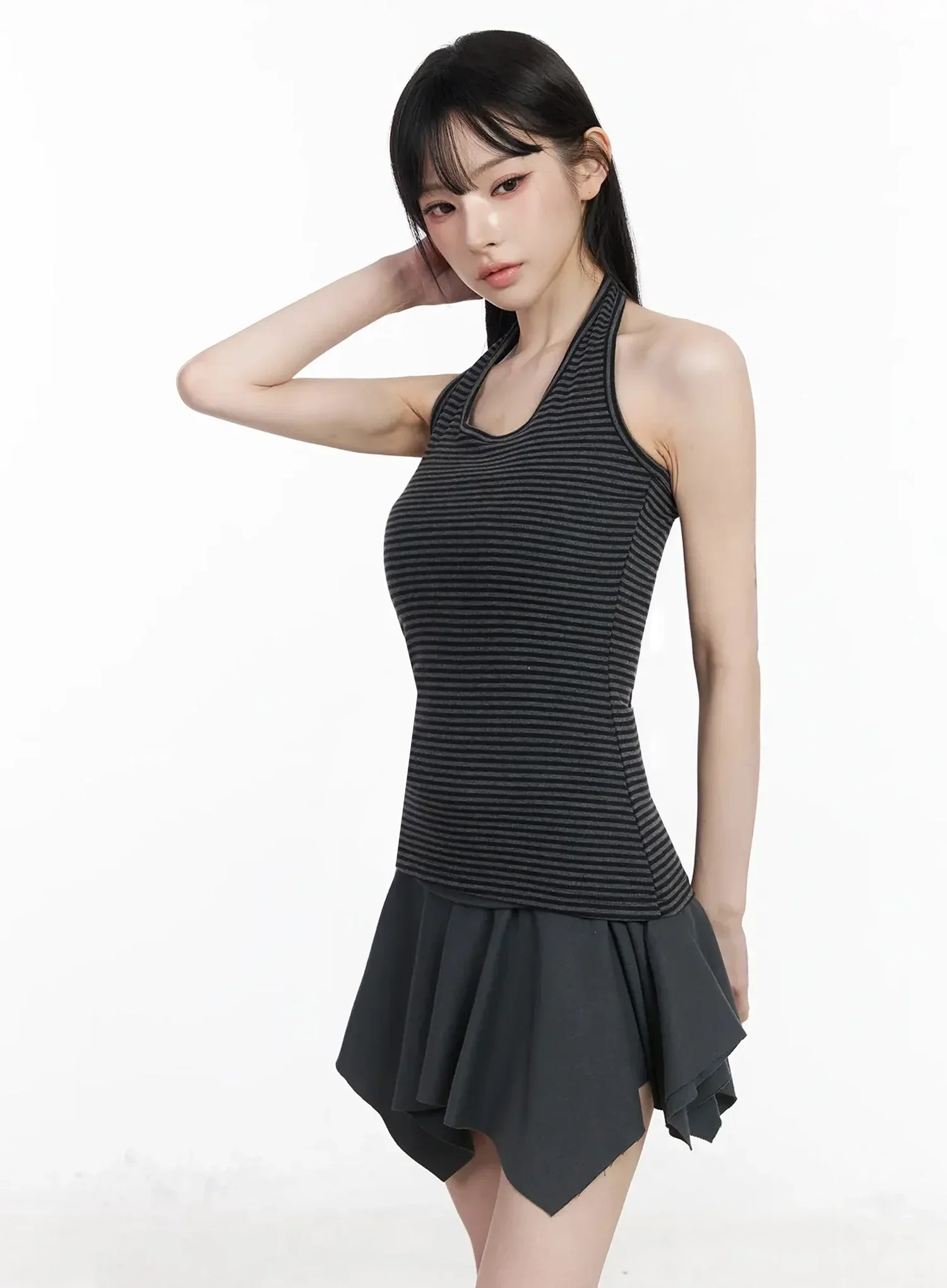 Striped Halter Neck Tank Top IY511 - Image 8