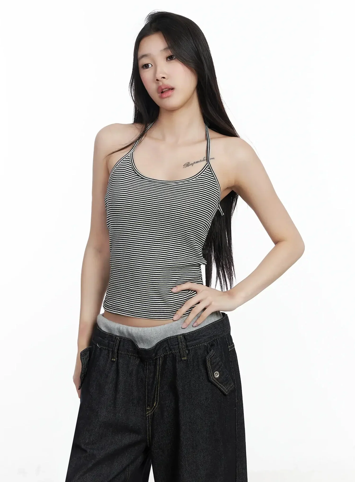 Striped Halter Tank Top IM506 - Image 12