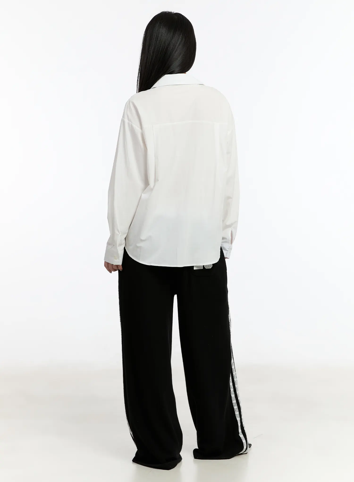 Striped Lace Sweatpants CM511 - Image 7