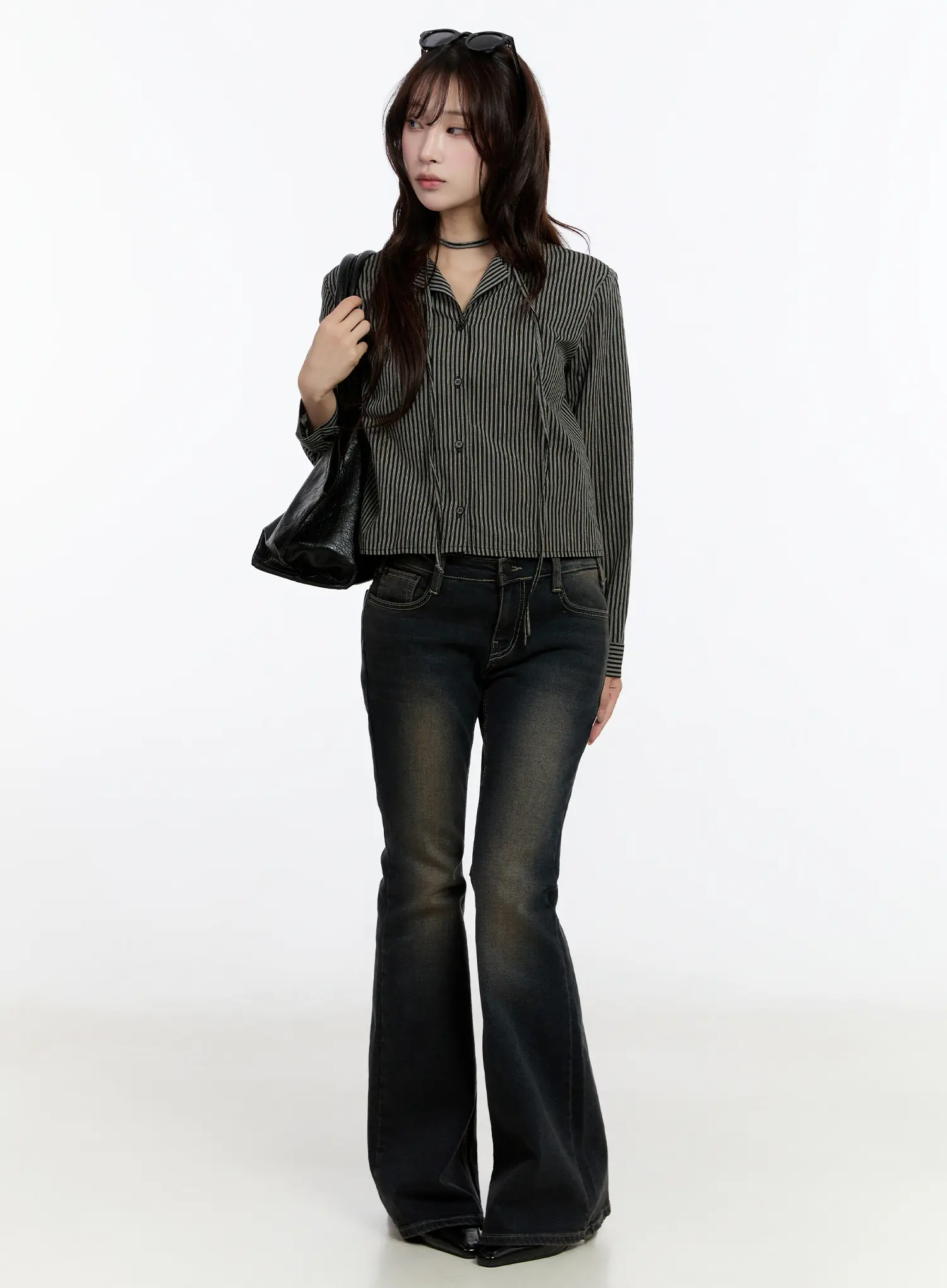 Striped Long Sleeve Shirt CN524 - Image 2